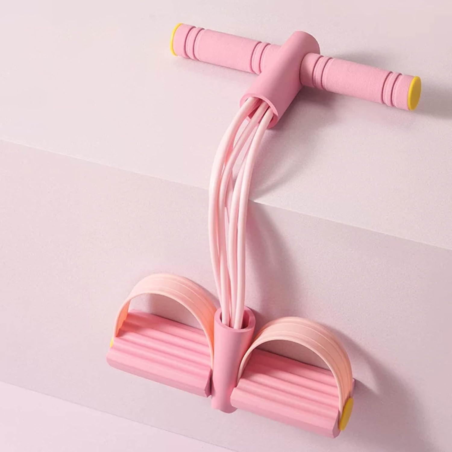 Corde de tension multifonction 6 tubes pour pédale, bande de résistance élastique pour yoga, pour abdominaux, taille, bras, jambes, étirements amincissants, entraînement bleu