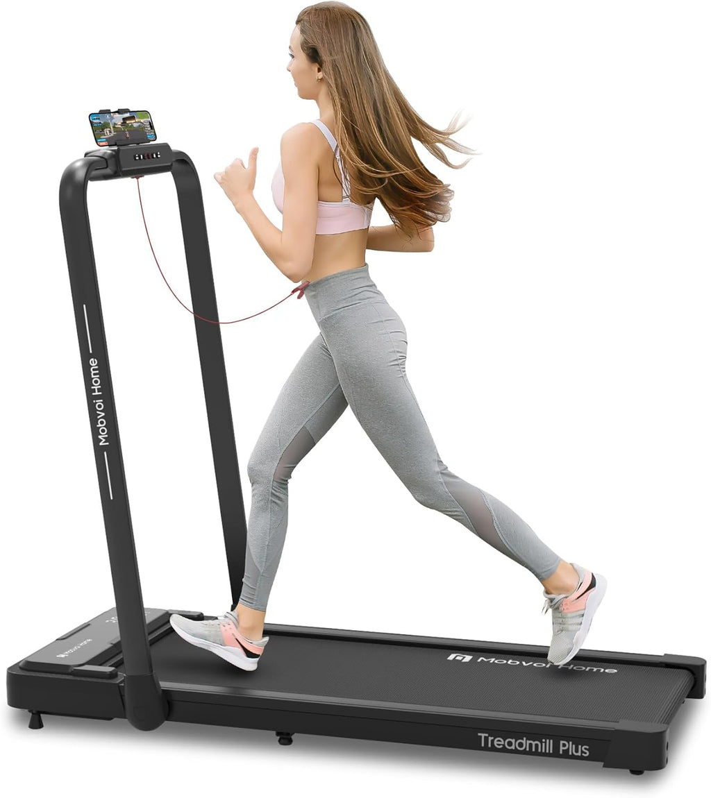 Mobvoi Tapis de course 12 km/h – Smart AI + App TicSports – Grande Surface – Jusqu’à 120 kg