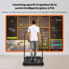 Mobvoi Tapis De Course Smart AI avec L'Application TicSports pour La Maison, Le Bureau, Téléphone, Ordinateur Portable, Grande Surface De Course, 12km/h, 120kg