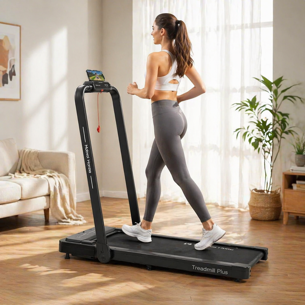 Mobvoi Tapis de course 12 km/h – Smart AI + App TicSports – Grande Surface – Jusqu’à 120 kg